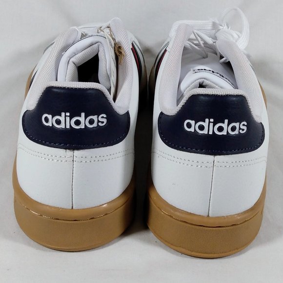 New Adidas Men's Grand Court Tennis White/Blue/Red - Size 11 - Picture 4 of 5
